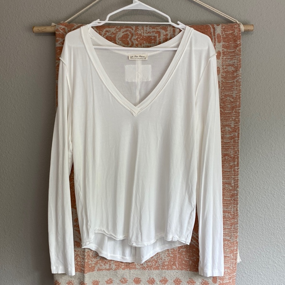 Free People We The Free White Long Sleeve